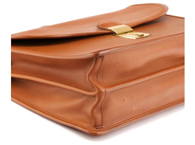 Coach Borsa briefcase 2-way in pelle marrone chiaro con lucchetto 5353 - vista 9
