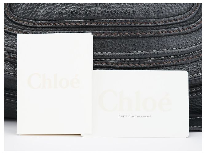 Chloé Borsa Tote Marcie in pelle nera - vista 19