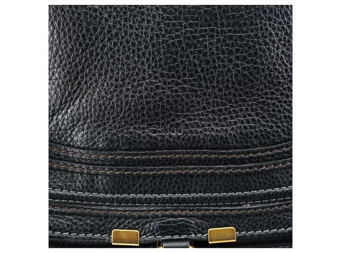 Chloé Borsa Tote Marcie in pelle nera - vista 6