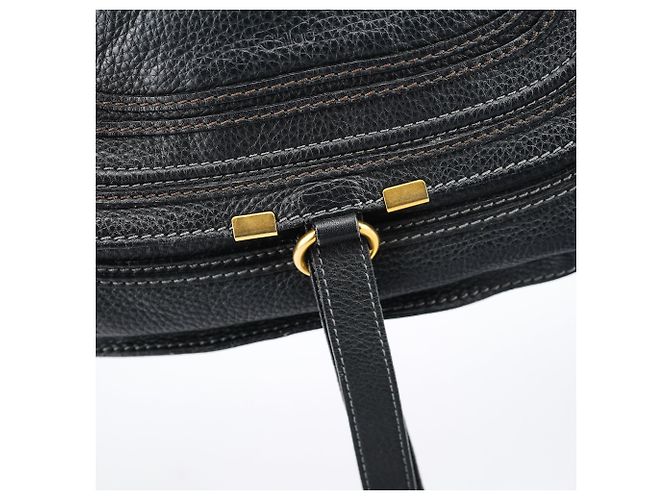 Chloé Borsa Tote Marcie in pelle nera - vista 7
