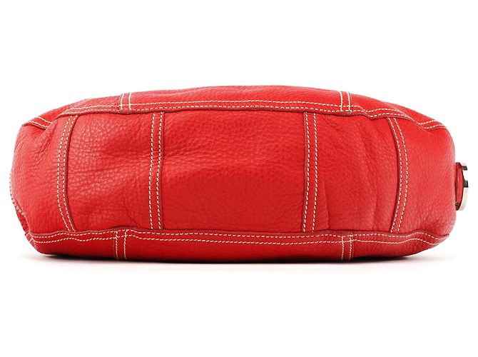 Prada Borsa a tracolla Hobo BR1608 Red Vitello Summer - vista 5