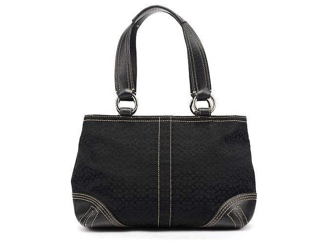 Coach Borsa Tote 3646 Black Signature Soho - vista 3