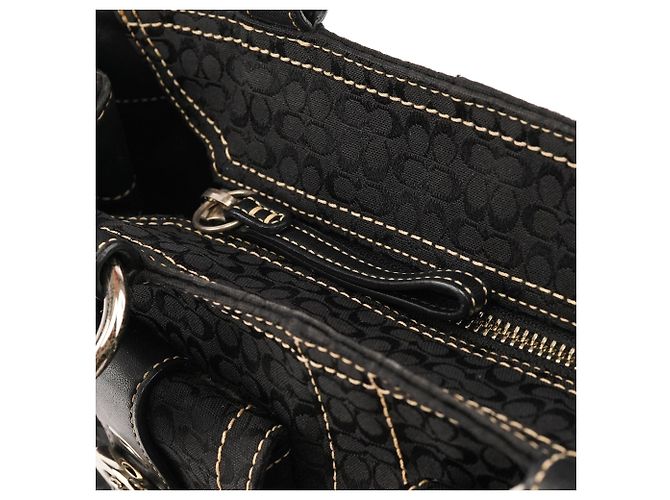 Coach Borsa Tote 3646 Black Signature Soho - vista 5