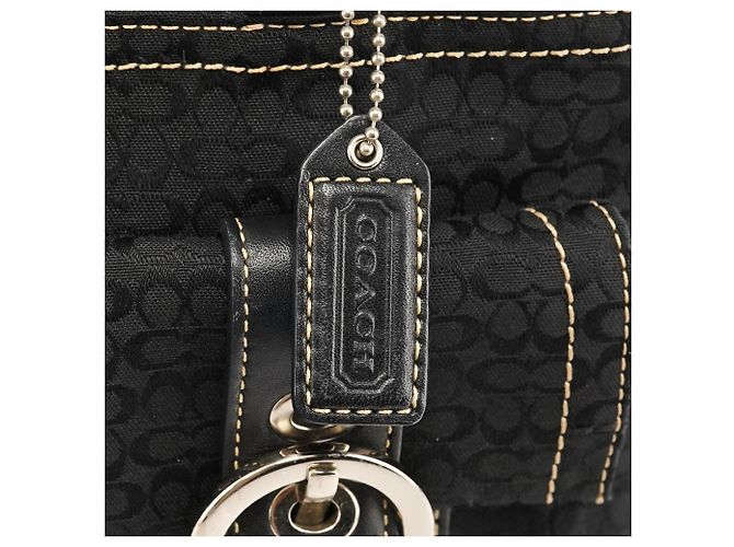 Coach Borsa Tote 3646 Black Signature Soho - vista 6