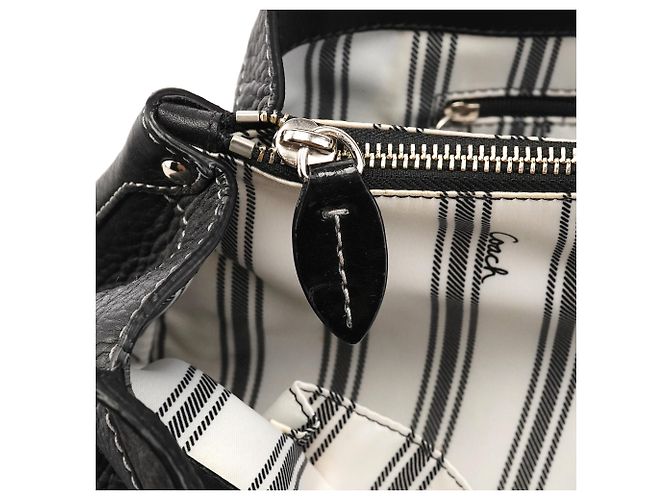 Coach Borsa Tote 13164 in pelle martellata nera - vista 11
