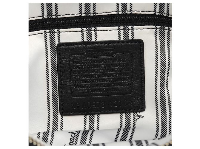 Coach Borsa Tote 13164 in pelle martellata nera - vista 12