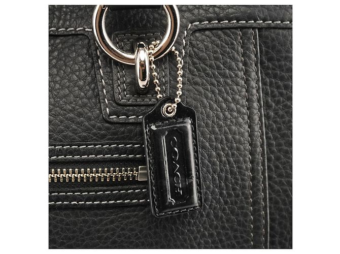 Coach Borsa Tote 13164 in pelle martellata nera - vista 6