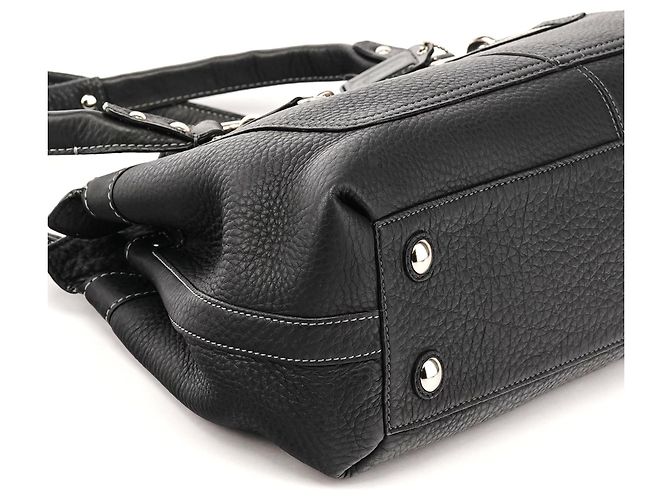 Coach Borsa Tote 13164 in pelle martellata nera - vista 8