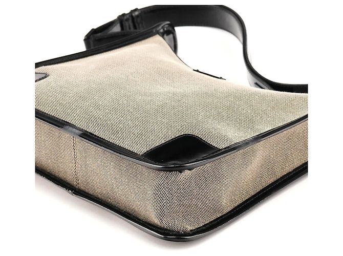 Gucci 001 4206 Borsa a tracolla in tela Beige Black - vista 11