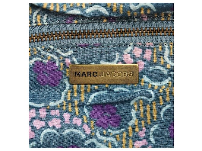 Marc Jacobs Borsa Tote in pelle con tasche blu navy - vista 11