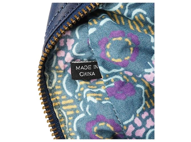 Marc Jacobs Borsa Tote in pelle con tasche blu navy - vista 12