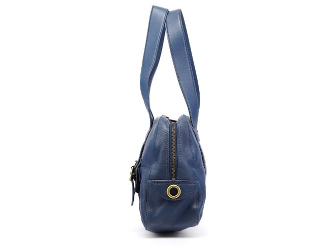 Marc Jacobs Borsa Tote in pelle con tasche blu navy - vista 2