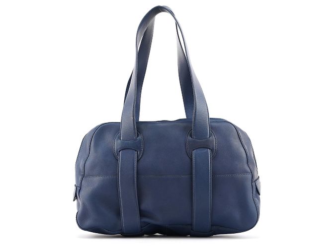 Marc Jacobs Borsa Tote in pelle con tasche blu navy - vista 3