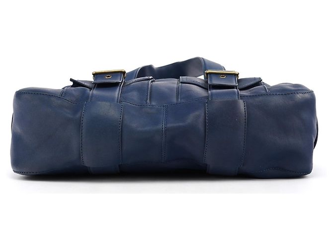 Marc Jacobs Borsa Tote in pelle con tasche blu navy - vista 5