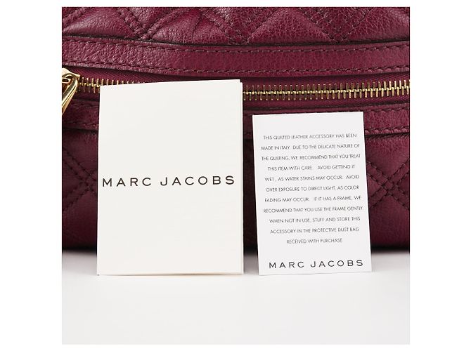 Marc Jacobs Borsa a tracolla Stam in pelle trapuntata viola - vista 12