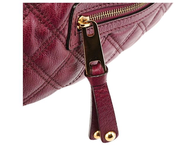 Marc Jacobs Borsa a tracolla Stam in pelle trapuntata viola - vista 7