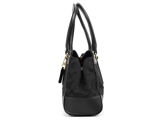Coach 11062 Borsa Black Signature Turnlock Tote Bag - vista 2