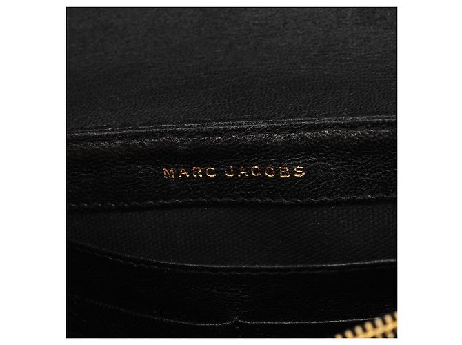 Marc Jacobs Borsa a tracolla con patta in pelle trapuntata nera - vista 11