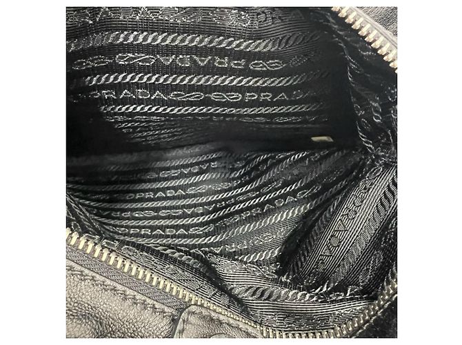 Prada Logo Hardware Stripe Tote Bag - Ansicht 10