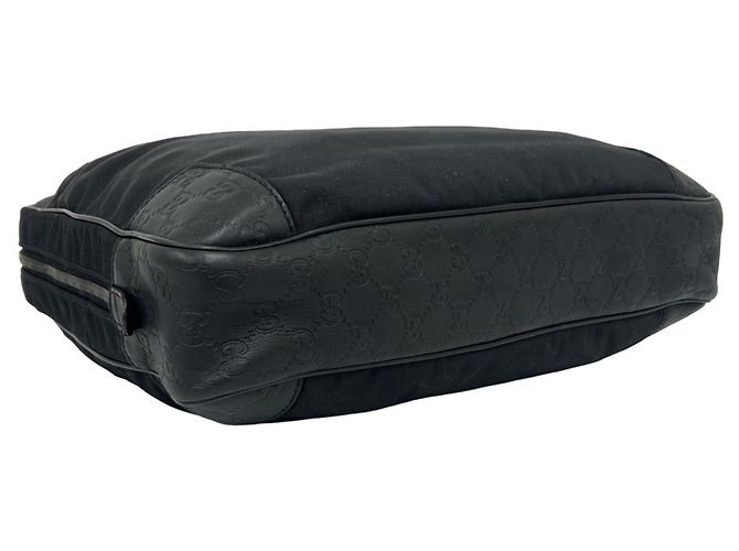 Borsa business 2-way in nylon e pelle con logo Guccissima Gucci - vista 7