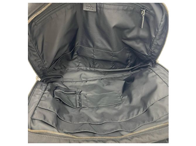 Borsa business 2-way in nylon e pelle con logo Guccissima Gucci - vista 9
