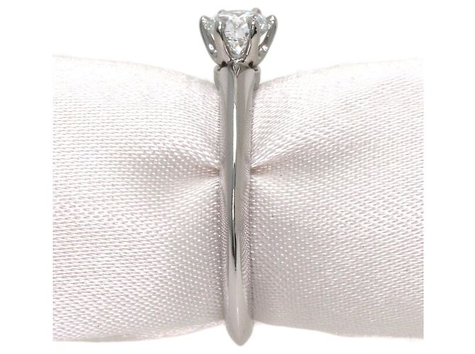 Autre Marque Tiffany & Co. Solitär-Diamantring aus Platin 950 - Ansicht 3