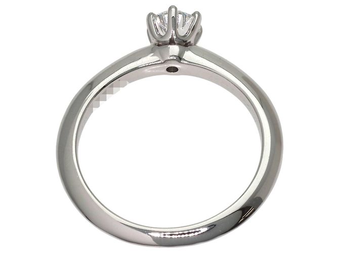 Autre Marque Tiffany & Co. Solitär-Diamantring aus Platin 950 - Ansicht 4