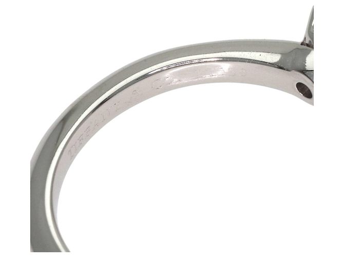 Autre Marque Tiffany & Co. Solitär-Diamantring aus Platin 950 - Ansicht 6