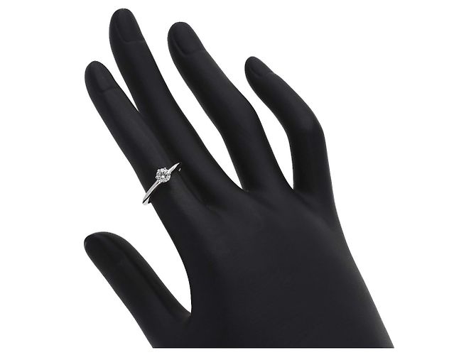 Autre Marque Tiffany & Co. Solitär-Diamantring aus Platin 950 - Ansicht 7