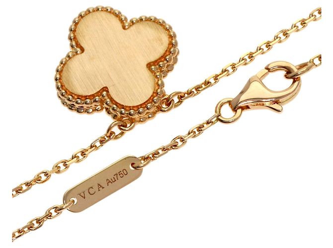 Collana Van Cleef & Arpels Alhambra Pink Sable Diamond - vista 2
