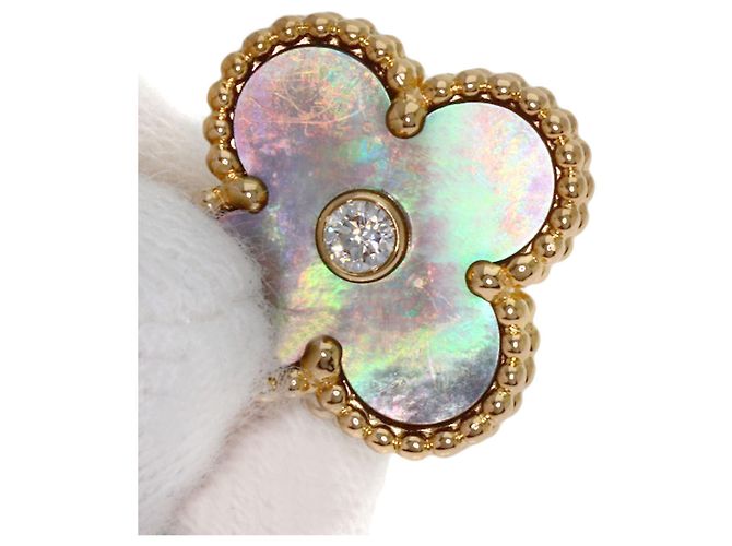 Collana Van Cleef & Arpels Alhambra Madreperla Nera e Diamanti - vista 5