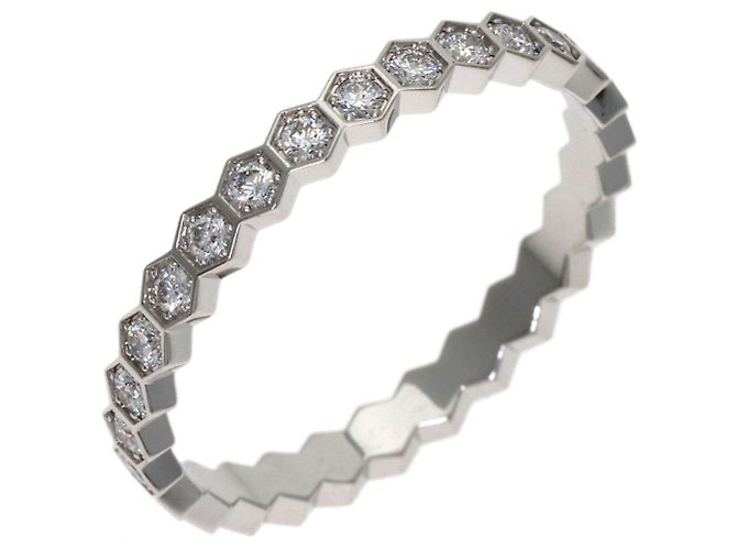 Anello Chaumet Be My Love Honeycomb interamente diamantato - vista 2