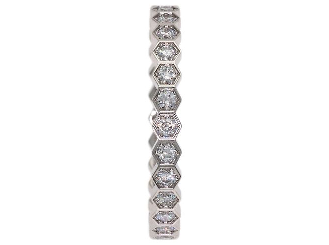Anello Chaumet Be My Love Honeycomb interamente diamantato - vista 3