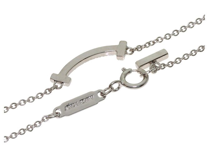 Autre Marque Collana Tiffany & Co. T Smile Mini in topazio blu - vista 2