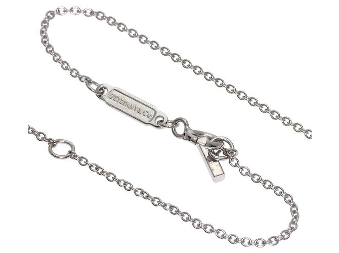 Autre Marque Collana Tiffany & Co. T Smile Mini in topazio blu - vista 3