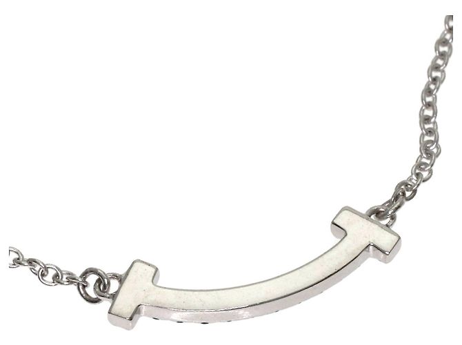 Autre Marque Collana Tiffany & Co. T Smile Mini in topazio blu - vista 5