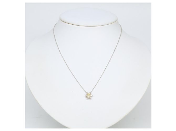 Autre Marque Collana Tiffany & Co. in platino e oro giallo con diamanti - vista 9