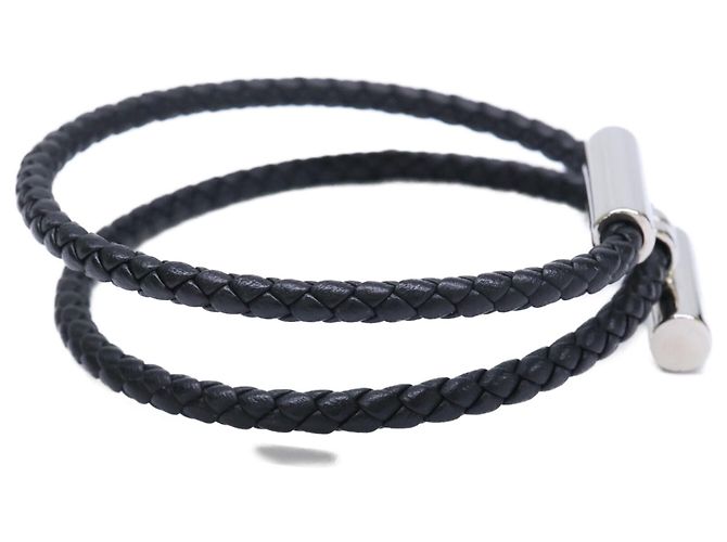Hermès Braccialetto in pelle Tourni Tresse HERMES - vista 4