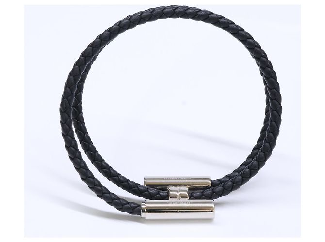 Hermès Braccialetto in pelle Tourni Tresse HERMES - vista 5