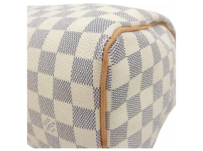 Borsa Louis Vuitton Damier Azur Speedy 25 - vista 4