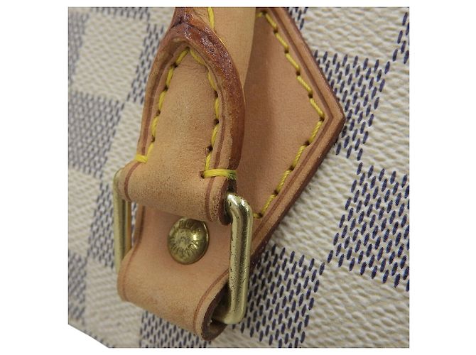 Borsa Louis Vuitton Damier Azur Speedy 25 - vista 7