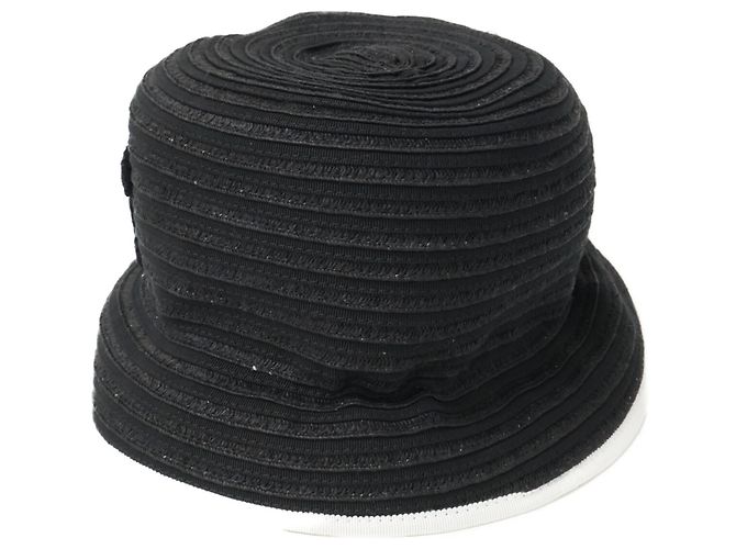 Cappello a secchiello Chanel 22P Coco Mark Paper - vista 2