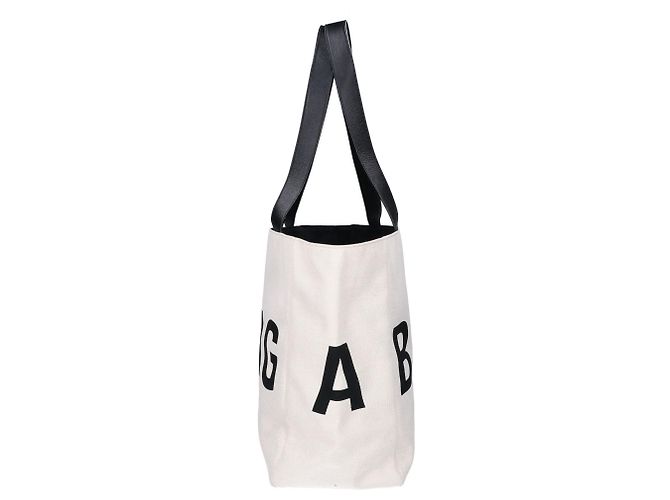 Balenciaga Logo Canvas Leder Tote Bag - Ansicht 4