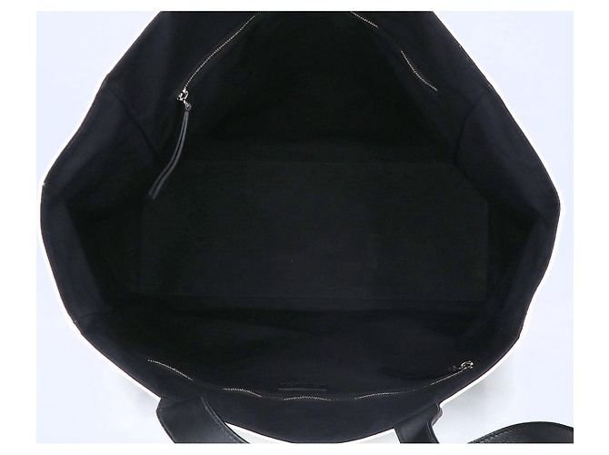Balenciaga Logo Canvas Leder Tote Bag - Ansicht 6