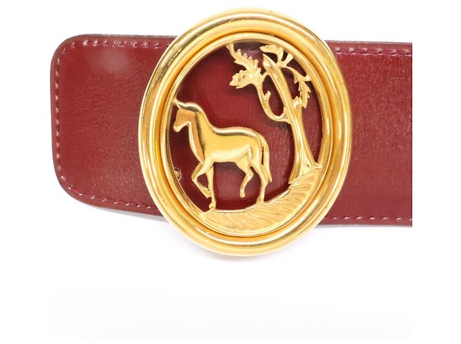 Hermès Hermes Wendelgürtel aus Leder - Ansicht 4