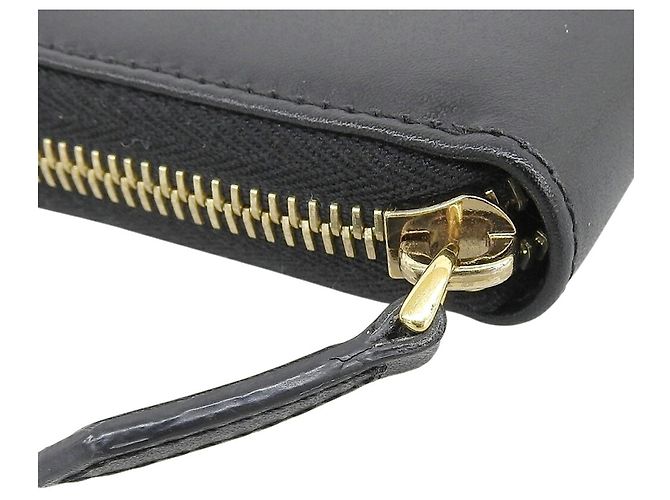 Fendi Black Leather Long Wallet - view 5
