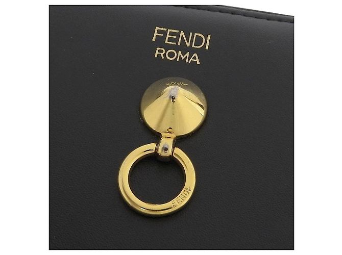 Fendi Black Leather Long Wallet - view 6