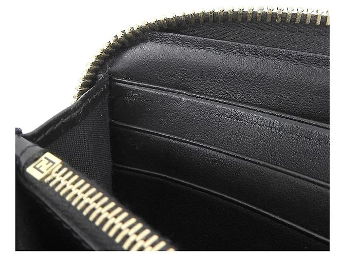 Fendi Black Leather Long Wallet - view 8
