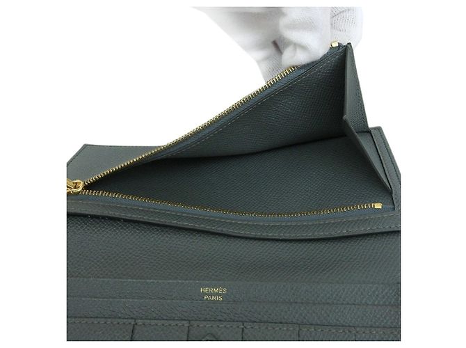 Béarn Hermès Hermes Bearn Soufflé Bi-fold Langer Geldbeutel - Ansicht 4