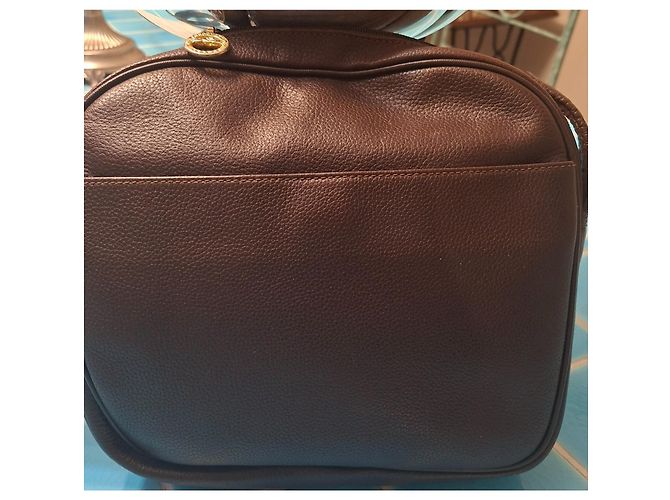 Longchamp Le Foulonné Borsa a Tracolla in Pelle Marrone - vista 3